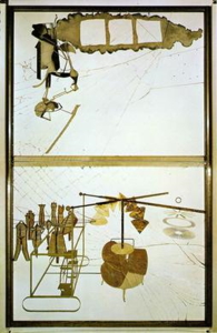 Marcel Duchamp's <i>The Bride Stripped Bare by Her Bachelors, Even (The Large Glass)</i> (1915-23) had a formative effect on Johns, who would reference the Dadaist master in several of his later works.