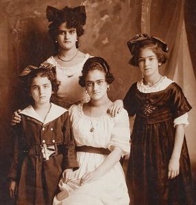 From left: Matilde, Adriana, Frida and Cristina Kahlo