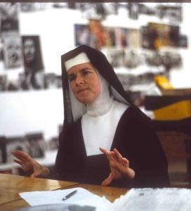 Corita at the Immaculate Heart College Art Department (c. 1964)