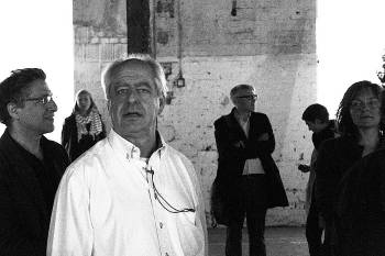 William Kentridge at the opening of his installation <i>The Refusal of Time</i>, Documenta (13), 2012