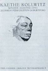 Exhibition catalogue cover for 50th<sup></sup> Birthday celebration show at the Paul Cassirer Gallery in Berlin in 1917
