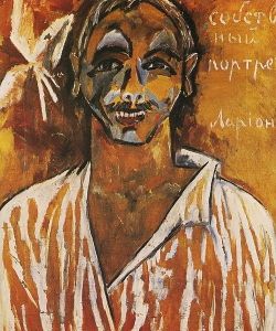 Mikhail Larionov <i>Self-portrait</i> c.1910-12