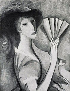 Woman with a Fan (c. 1912) by Marie Laurencin