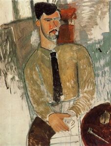 Portrait of Laurens by his friend, Amedeo Modigliani (1915)