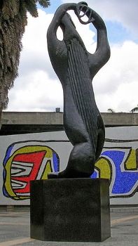 The Venezuelan architect and designer Carlos Raúl Villanueva began designing the University City of Caracas campus in the 1940s .He approached many artists from around the world to contribute works to the campus. Laurens's <i>L'Amphion</i> which took pride of place at the University Plaza.