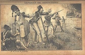 <i>Defense of Montevideo</i>, Uruguay, an image depicting the Great Siege of Montevideo (1843-51)