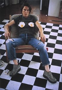 Sarah Lucas's <i>Self-portrait with fried eggs</i> (1996)