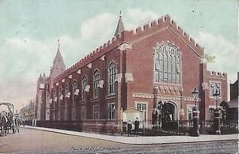Town Hall in Edmonton, London, England, where Arthur Heygate Mackmurdo grew up.