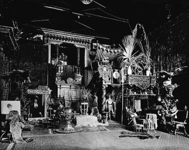 Franz Stoedtner's photograph <i>Hans Makart's Studio</i> (c. 1875) captures the crowded splendor of Makart's converted foundry.