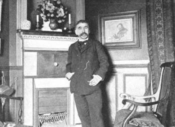 Photograph of Stéphane Mallarmé sometime in the late 1800s.