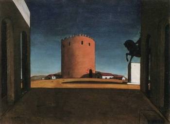 Giorgio de Chirico viewed <i>The Red Tower</i> (1913) as paying homage to Nietzsche who lived there for a period of time and wrote of its powerful atmosphere.