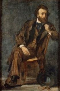 Portrait of Gustave Moreau by Edgar Degas (circa 1860)
