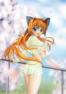 At an early age, Murakami developed an interest in otaku, anime, and manga subcultures. This is an example of fetishized anime cartoon.