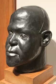 Portrait bust of Dr. Harold Moody, a civil rights activist active in England in the early twentieth century, by his brother, negritude artist Ronald Moody.