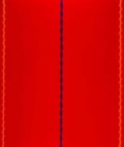 Philip Taaffe's <i>We Are Not Afraid</i> (1985) was an appropriative reply to Barnett Newman's series <i>Who's Afraid of Red, Yellow, and Blue</i> (1966-70)