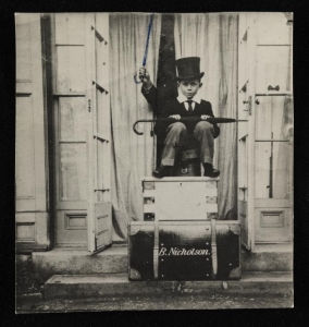 Photograph of Ben Nicholson in school uniform as a child