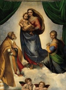 Raphael's Sistine Madonna (1512) is the centerpiece of the Gemäldegalerie Alte Meister's collection.
