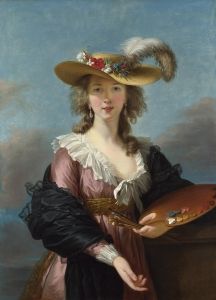 Élisabeth Louise Vigée Le Brun's Self-portrait in a Straw Hat (c.1782) is a vibrant self-portrait, conveying her social standing and her artistic mastery.