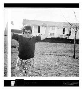 Catherine Opie age 9, <i>Self Portrait</i> (1970/2008). Her pose foreshadows a lifetime of work subverting gender stereotypes in photography