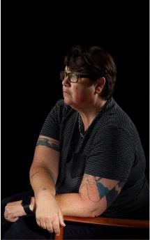Self-portrait <i>Cathy</i> (2017) Opie said hands take a dominant role in her photography - just as they did in renaissance portraiture. “In the same way there is a formality and concentration of hands in Old Master paintings, I am highly aware of that in my portraits.”
