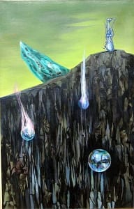 <i>Pays interdit</i> (<i>Prohibited Country</i>) (1936-37) is illustrative of an artwork realized through the <i>fumage</i> technique, invented by Paalen.