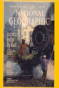 Steve McCurry's famous 1984 cover for National Geographic - which McCurry allegedly had to reshoot, literally making the train go back as the first shot was not sharp enough.