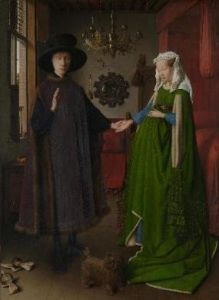 <i>Arnolfini Portrait</i> (1434) by Jan van Eyck, acquired by the National Gallery in 1842