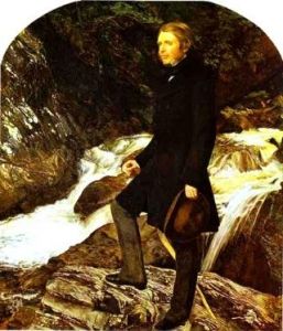 Portrait of John Ruskin by John Everett Millais (1854)