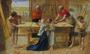 <i>Christ House Parents (detail)</i> (1850) by John Everett Millais was called blasphemous by critics when it was first exhibited