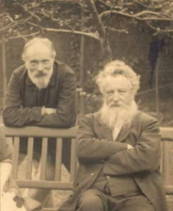 Photo of Morris and Burne-Jones (1890) by Frederic Hollyer
