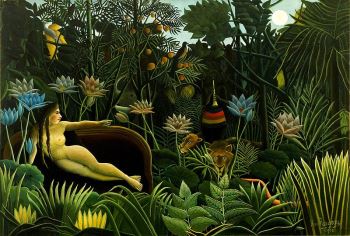 Henri Rousseau, <i>The Dream</i> (1910) Rousseau was a self-taught artist who was maligned by critics and audiences but adored by avant-garde artists who were also interested in Primitivism and children's drawings