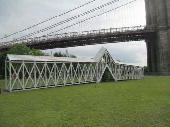 <i>Bridge Over Tree</i> (2019) by Siah Armajani