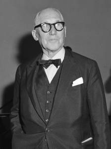 Joop van Bilsen's photograph of Le Corbusier shows the architect in 1964.