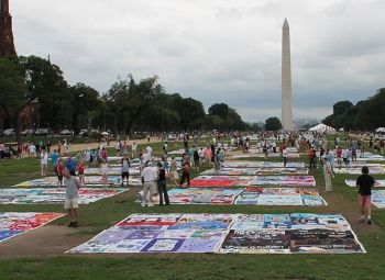 AIDS Quilt at 2012 International AIDS Conference in Washington DC