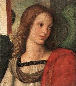 ملاك ، جزء من مذبح البارونسي ، (1500) ، زيت على لوح ، بيناكوتيكا سيفيكا توسيو مارتينينجو ، بريشيا ، إيطاليا