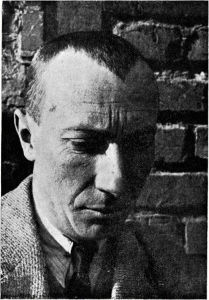 Photograph of Jean Arp, Hilla Rebay's lover and mentor, that appeared in the January 1926 issue of <i>De Stijl</i> magazine.