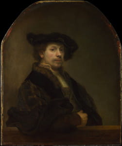 Rembrandt painted this Self Portrait at the Age of 34 (1640) during a difficult time in his personal life, the same year that, for the third time, a child of his passed away just weeks after being born.