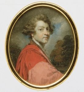 Archibald Robertson, <i>Sir Joshua Reynolds</i> (1786-1791) Ivory miniature painting, Collection of Metropolitan Museum of Art, New York, New York