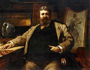 Hubert von Herkomer's 1886 <i>Portrait of Henry Hobson Richardson</i>.
