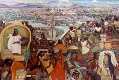 Rivera mural in the National Palace, Mexico City