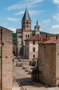 The 12<sup>th</sup>-century tower is the only Romanesque remnant of Cluny Abbey in France, as much of the site was destroyed during the French Revolution. Photo by Michal Osmenda.