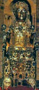Highly decorated <i>Reliquary of St. Foy</i> (c. 980)