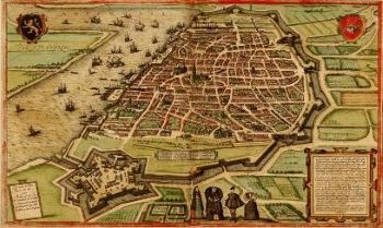 Map of Antwerp (16<sup>th</sup> century)