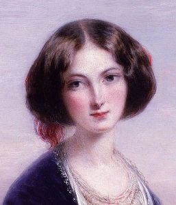Detail from <i>Euphemia Gray</i> by Thomas Richmond (1851). Effie Gray left John Ruskin and went on to marry his friend John Everett Millais.