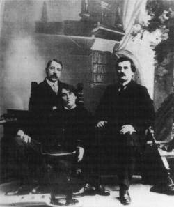 Matyushin, Kruchenykh & Malevich (left to right) - authors of Victory over the Sun