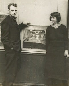 Hannah Ryggen and her husband Hans were both artists. (ca. 1935-1940)