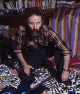 Samaras pictured at work in 1982.