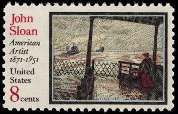 US stamp honoring John Sloan issued in 1971.