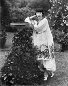 Florine Stettheimer in her Bryant Park studio garden