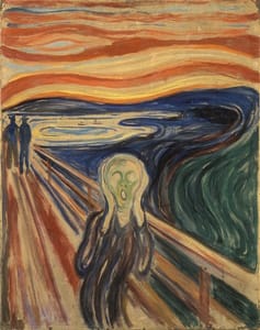 Norwegian artist Edvard Munch is not believed to have been a synesthete. Nevertheless, his artworks, like <i>The Scream</i> (1910), demonstrate his interest in the crossing-over of various senses.